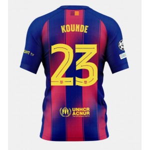 Fotbalové Dres Barcelona Jules Kounde #23 Domácí Oblečení 2025-26 Krátký Rukáv